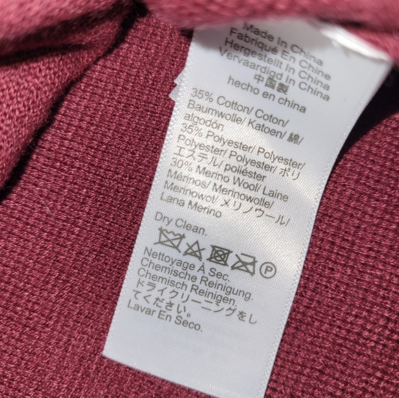 J CREW Cecile Burgundy Knit Blazer Cardigan Size Medium - Picture 2 of 8